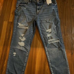 KanCan Blue Distressed Boyfriend Jeans